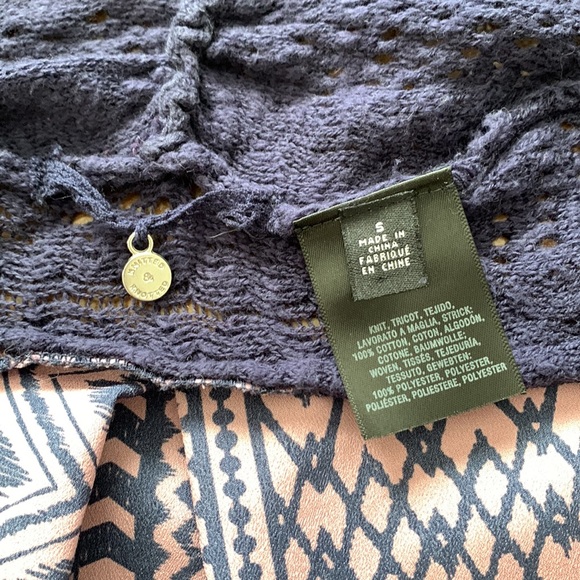 Anthropologie Knitted & Knotted size small open from cardigan size small - Picture 5 of 5